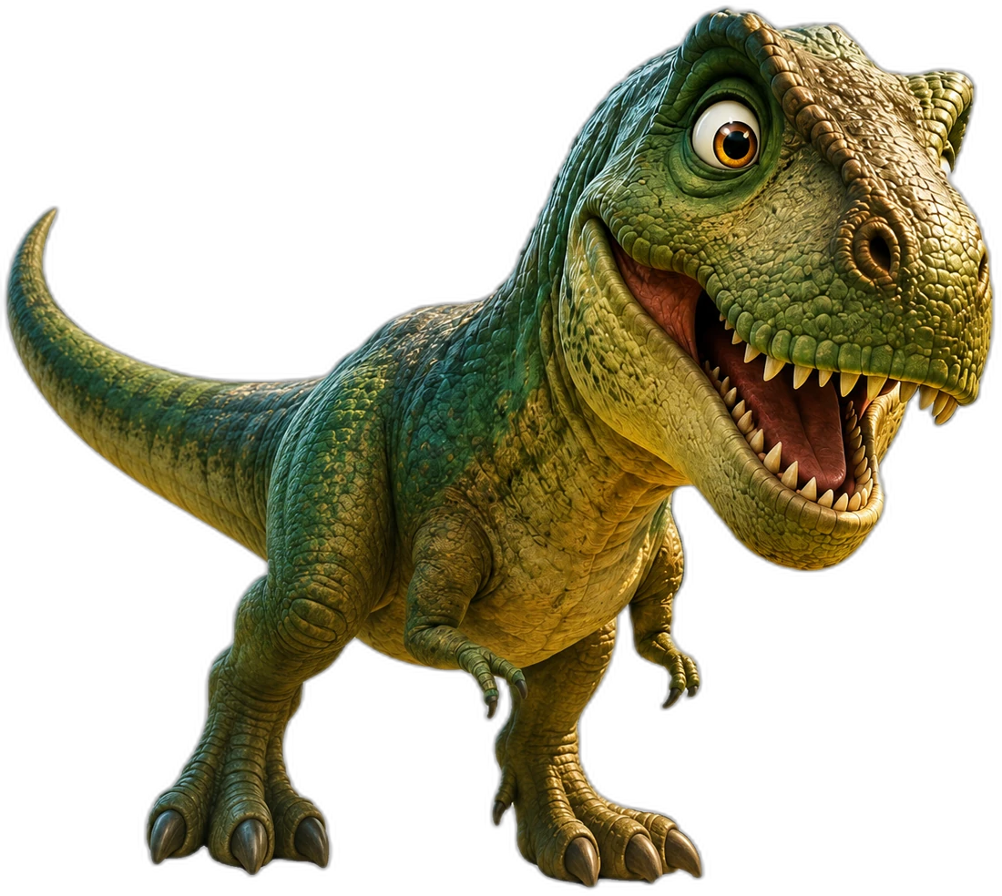Rex, de groene T-rex